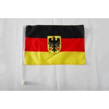 Drapeau de voiture Allemagne avec Aigle 45x30cm - Carflag allemand 30 x 45 cm