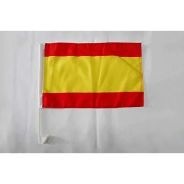 Drapeau de voiture Espagne sans armoiries 45x30cm - Carflag espagnol 30 x 45 cm