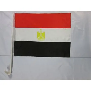 Drapeau de voiture EGYPTE 45x30cm - Carflag EGYPTIEN 30 x 45 cm