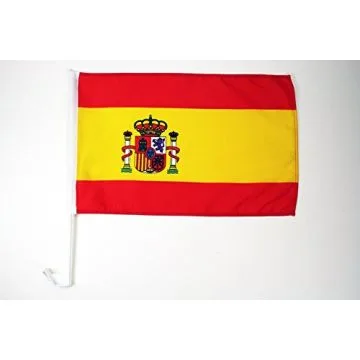 Drapeau de voiture ESPAGNE 45x30cm - Carflag ESPAGNOL 30 x 45 cm