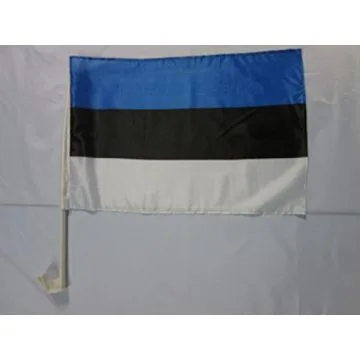 Drapeau de voiture ESTONIE 45x30cm - Carflag ESTONIEN 30 x 45 cm