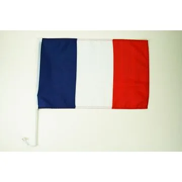 Drapeau de voiture FRANCE 45x30cm - Carflag FRANÇAIS 30 x 45 cm