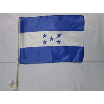 Drapeau de voiture HONDURAS 45x30cm - Carflag HONDURIEN 30 x 45 cm