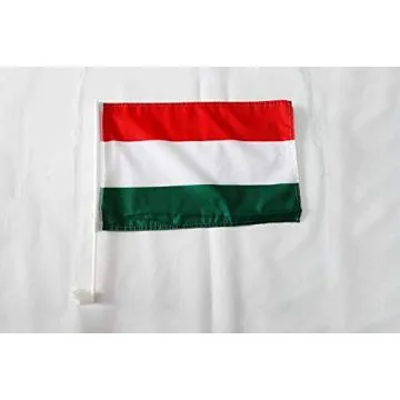 Drapeau de voiture Hongrie 45x30cm - Carflag hongrois 30 x 45 cm
