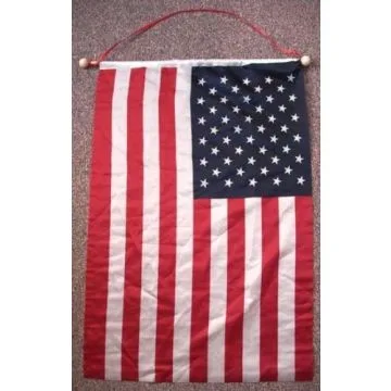 BANNIÈRE USA 90X60CM - HAMPE EN BOIS - DRAPEAU AMÉRICAIN – ETATS-UNIS POUR DRAPEAUX
