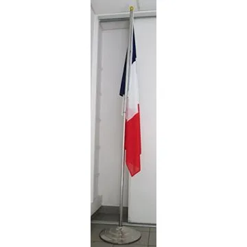 KIT BASE AU SOL + HAMPE DRAPEAU 150X90CM - MÂT POUR DRAPEAUX POUR DRAPEAUX