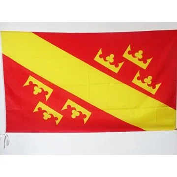 DRAPEAU HAUTE-ALSACE 90x60cm - DRAPEAU ALSACIEN - HAUT-RHIN 60 x 90 cm Fourreau pour hampe