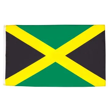 DRAPEAU JAMAÏQUE 90x60cm - DRAPEAU JAMAÏCAIN 60 x 90 cm - DRAPEAUX
