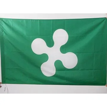 DRAPEAU LOMBARDIE 90x60cm - DRAPEAU LOMBARD - LOMBARDIA - ITALIE 60 x 90 cm Fourreau pour hampe