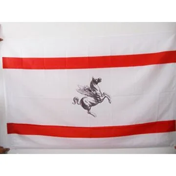 DRAPEAU TOSCANE 90x60cm - DRAPEAU TOSCAN - TOSCANA - ITALIE 60 x 90 cm Fourreau pour hampe