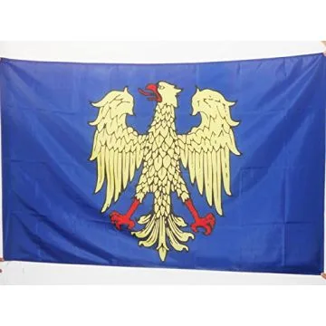 DRAPEAU FRIOUL-VÉNÉTIE JULIENNE 90x60cm - DRAPEAU FRIULI-VENEZIA GIULIA - ITALIE 60 x 90 cm Fourreau pour hampe