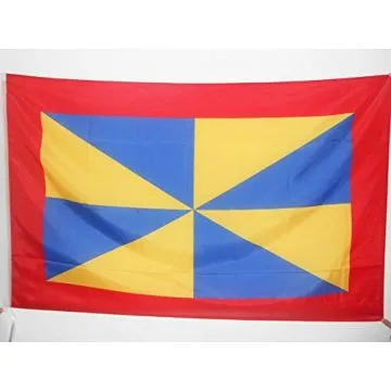 DRAPEAU DUCHÉ DE PARME 1851-1859 90x60cm - DRAPEAU ROYAUME ITALIE 60 x 90 cm Fourreau pour hampe