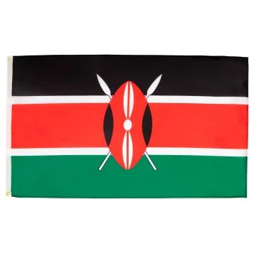 DRAPEAU KENYA 90x60cm - DRAPEAU KENYAN 60 x 90 cm - DRAPEAUX