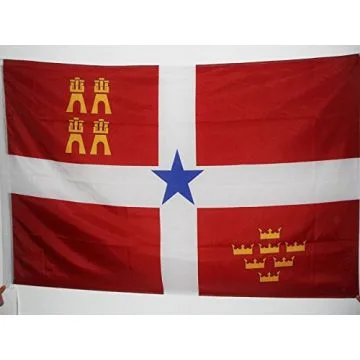 DRAPEAU MURCIE INDÍ?PENDENTISTE 90x60cm - DRAPEAU NACIONALISTE MURCIEN - MURCIA 60 x 90 cm Fourreau pour hampe