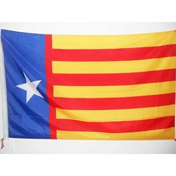DRAPEAU VALENCE INDÉPENDENTISTE 90x60cm - DRAPEAU SENYERA VALENCIA - COMMUNAUTÉ VALENCIENNE 60 x 90 cm Fourreau pour hampe