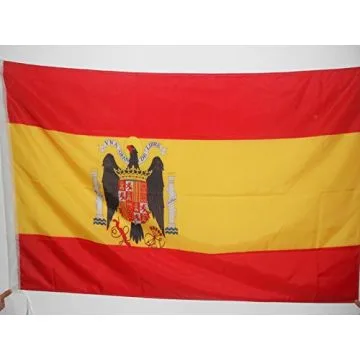 DRAPEAU ESPAGNE FRANCO 1938-1945 90x60cm - DRAPEAU ESPAGNOL FRANQUISTE 60 x 90 cm Fourreau pour hampe
