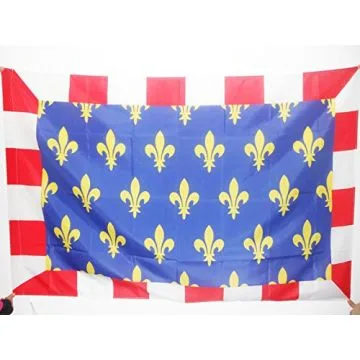 DRAPEAU PROVINCE DE TOURAINE 90x60cm - DRAPEAU TOURS - FRANCE 60 x 90 cm Fourreau pour hampe