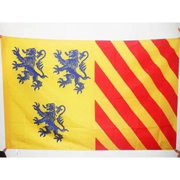 DRAPEAU PROVINCE DU LIMOUSIN 90x60cm - DRAPEAU LIMOUSIN ALTERNATIF 60 x 90 cm Fourreau pour hampe