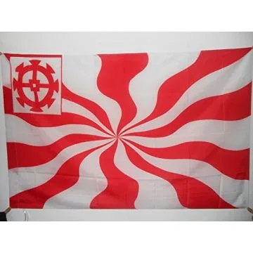 DRAPEAU RÉPUBLIQUE DE MULHOUSE 90x60cm - DRAPEAU PROVINCE FRANCE - ALSACE 60 x 90 cm Fourreau pour hampe