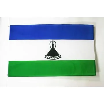DRAPEAU LESOTHO 90x60cm - DRAPEAU LÉSOTHAN 60 x 90 cm - DRAPEAUX