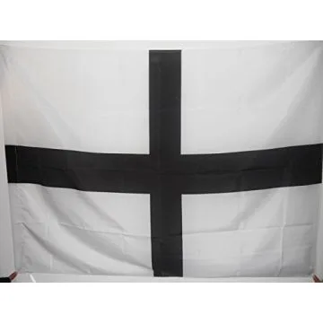 DRAPEAU BRETAGNE KROAZ DU 90x60cm - DRAPEAU BRETON - CROIX BRETONNE 60 x 90 cm Fourreau pour hampe