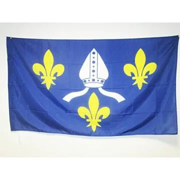 DRAPEAU COMTÉ DE SAINTONGE 90x60cm - DRAPEAU DE SAINTONGE 60 x 90 cm Fourreau pour hampe