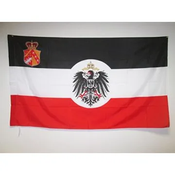 DRAPEAU ALSACE-LORRAINE 1871-1919 90x60cm - DRAPEAU DU REICHSLAND ELSASS-LOTHRINGEN 60 x 90 cm Fourreau pour hampe