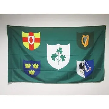 DRAPEAU IRLANDE RUGBY IRFU 90x60cm - DRAPEAU DU XV IRLANDAIS 60 x 90 cm Fourreau pour hampe