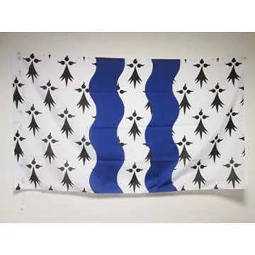 DRAPEAU ILLE-ET-VILAINE 90x60cm - DRAPEAU DÍ?PARTEMENT FRANÍ?AIS - BRETAGNE 60 x 90 cm Fourreau pour hampe