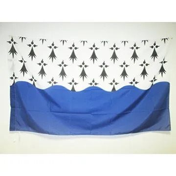 DRAPEAU MORBIHAN 90x60cm - DRAPEAU DÍ?PARTEMENT FRANÍ?AIS - BRETAGNE 60 x 90 cm Fourreau pour hampe