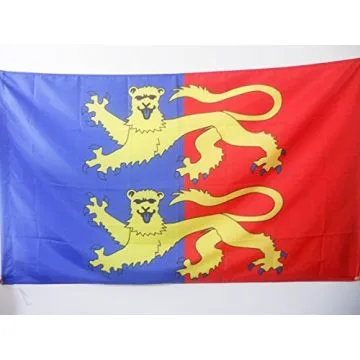 DRAPEAU MANCHE 90x60cm - DRAPEAU DÍ?PARTEMENT FRANÍ?AIS - NORMANDIE 60 x 90 cm Fourreau pour hampe