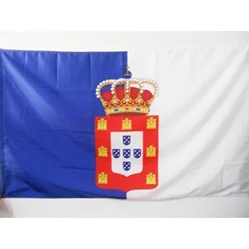 DRAPEAU ROYAUME DE PORTUGAL 1139-1910 90x60cm - DRAPEAU ROYAL PORTUGAIS 60 x 90 cm Fourreau pour hampe