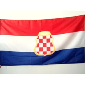 DRAPEAU RÍ?PUBLIQUE D\'HERCEG-BOSNA 1991-1994 90x60cm - DRAPEAU CROATIE 60 x 90 cm Fourreau pour hampe