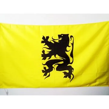 DRAPEAU FLANDRE COMBAT FLAMAND 90x60cm - DRAPEAU MOUVEMENT FLAMAND 60 x 90 cm Fourreau pour hampe
