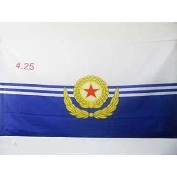 DRAPEAU MARINE POPULAIRE DE CORÍ?E DU NORD 90x60cm - DRAPEAU ARMÍ?E NORD CORÍ?ENNE 60 x 90 cm Fourreau pour hampe