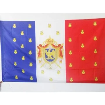 DRAPEAU ETENDARD DE NAPOLÉON III 90x60cm - DRAPEAU SECOND EMPIRE FRANCE 60 x 90 cm Fourreau pour hampe