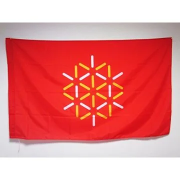DRAPEAU LANGUEDOC-ROUSSILLON NOUVEAU 90x60cm - DRAPEAU LANGUEDOCIEN - FRANCE 60 x 90 cm Fourreau pour hampe