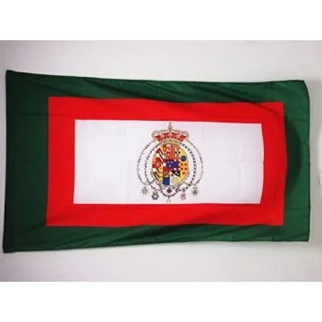 DRAPEAU ROYAUME DES DEUX-SICILES 1848-1860 90x60cm - DRAPEAU ITALIEN ANCIEN - ITALIE 60 x 90 cm Fourreau pour hampe