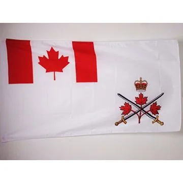 DRAPEAU CANADA ARMÍ?E CANADIENNE 90x60cm - DRAPEAU DE GUERRE CANADIEN 60 x 90 cm Fourreau pour hampe