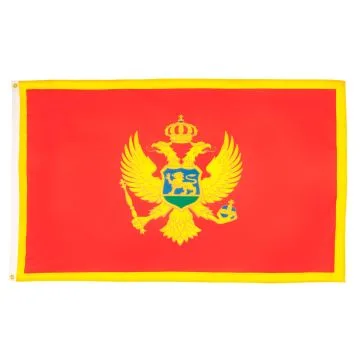 DRAPEAU MONTÉNÉGRO 90x60cm - DRAPEAU MONTÉNÉGRIN 60 x 90 cm - DRAPEAUX