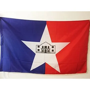 DRAPEAU SAN ANTONIO 90x60cm - DRAPEAU VILLE DE SAN ANTONIO - TEXAS 60 x 90 cm Fourreau pour hampe