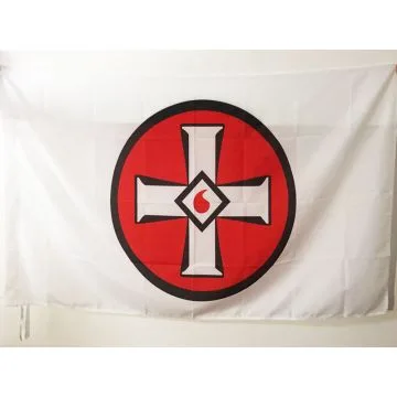 DRAPEAU CROIX KU KLUX KLAN 90x60cm - DRAPEAU DU KKK 60 x 90 cm Fourreau pour hampe