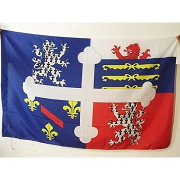 DRAPEAU AIN 90x60cm - DRAPEAU DÍ?PARTEMENT DE L\'AIN 60 x 90 cm Fourreau pour hampe