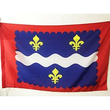 DRAPEAU INDRE 90x60cm - DRAPEAU DÍ?PARTEMENT INDRIEN 60 x 90 cm Fourreau pour hampe
