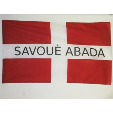 DRAPEAU SAVOIE INDÍ?PENDANTISTE 90x60cm - DRAPEAU SAVOYARD LIBRE 60 x 90 cm Fourreau pour hampe