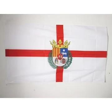 DRAPEAU PROVINCE DE TERUEL 90x60cm - DRAPEAU TERUEL EN ARAGON 60 x 90 cm Fourreau pour hampe