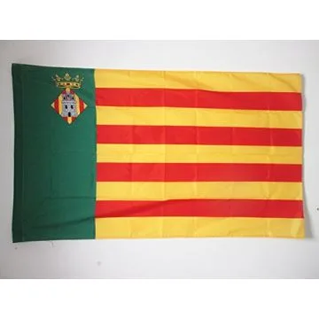 DRAPEAU PROVINCE DE CASTELLÍ?N 90x60cm - DRAPEAU CASTELLON EN COMMUNAUTÍ? VALENCIENNE 60 x 90 cm Fourreau pour hampe