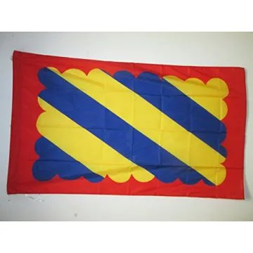 DRAPEAU NIÍ?VRE 90x60cm - DRAPEAU DU DÍ?PARTEMENT NIVERNAIS 60 x 90 cm Fourreau pour hampe