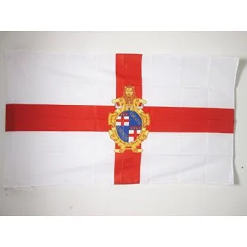 DRAPEAU BOLOGNE AVEC ARMES 90x60cm - DRAPEAU BOLOGNA EN Í?MILIE-ROMAGNE 60 x 90 cm Fourreau pour hampe