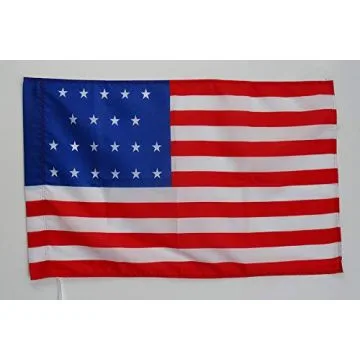 Drapeau Etats-Unis 1819-1820 21 étoiles 90x60cm - Drapeau américain ancien 60 x 90 cm Fourreau pour hampe